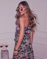 Fresh Take Floral Drawstring Tube Top