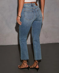 Easy Lane Super Stretch Cropped Flare Jeans