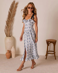 Canyon Crush Fit And Flare Maxi Dress