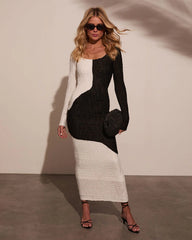 Delphie Colorblock Maxi Dress