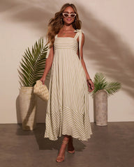 Colene Striped Maxi Dress