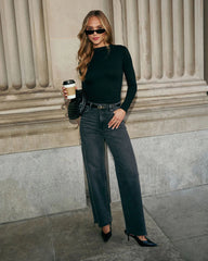 Dylan Long Sleeve Mock Neck Top