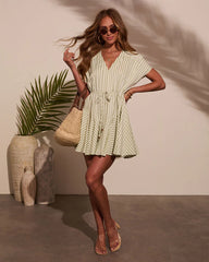 Dylann Striped Mini Dress