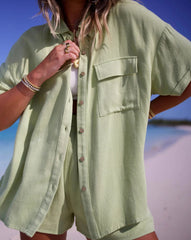 Dylan Relaxed Button Down Top