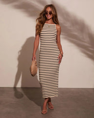 Izie Striped Maxi Dress