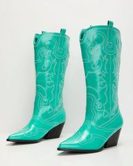 Festival Funk Stitched Western Boots
