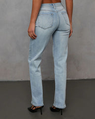 Clean Slate Super Stretch Straight Leg Jeans