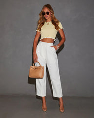 Arie Ribbed Crop Top