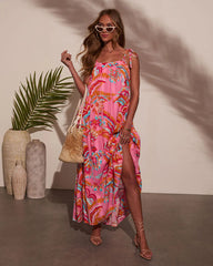 Ellisa Abstract Maxi Dress