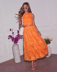 As You Are Embroidered Cropped Top