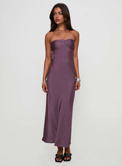Maryska Strapless Maxi Dress Purple