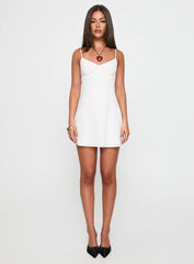 Jaye Mini Dress White Broderie