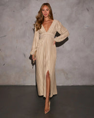 Eternal Grace Plisse Maxi Dress