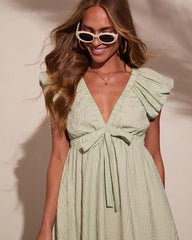 Gigi Puff Sleeve Babydoll Mini Dress