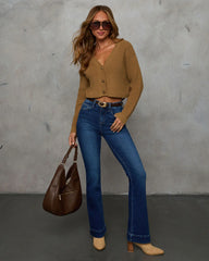 Coraline Super Stretch Mid Rise Flare Jeans