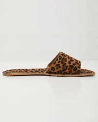 Alia Leopard Slide Sandals