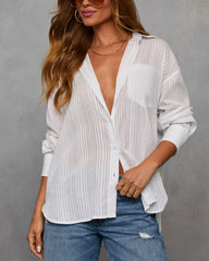 Gabie Collared Button Down Top