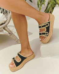 Heidi Woven Platform Sandals