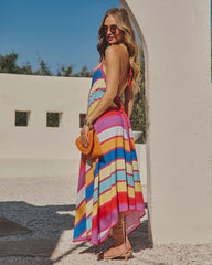 Grasse Border Print Maxi Dress