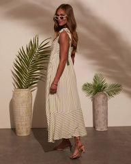 Colene Striped Maxi Dress