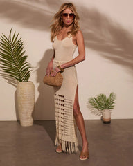 Caliana Tassel Cover Up Maxi Dress