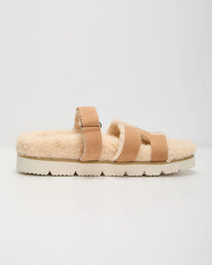 Adelene Sherpa Lined H-Strap Sandal