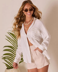 All About Sunshine Button Down Top