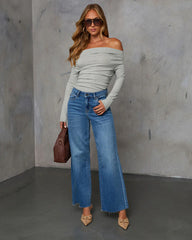 Connie Super Stretch High Rise Frayed Hem Jeans