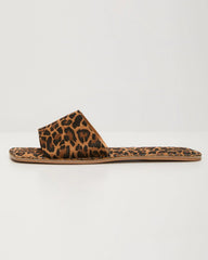 Alia Leopard Slide Sandals