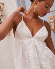 In Bloom Floral Babydoll Mini Dress