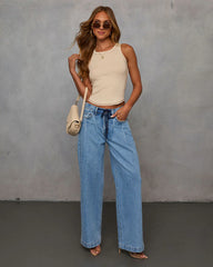 Agnes Contrast Stitch Tank Top