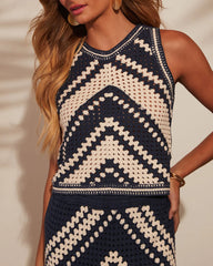 Costa Chic Crochet Sleeveless Crop Top