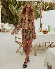 Hit The Tropics Cover Up Mini Dress