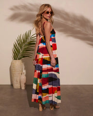 Ceilia A-Line Printed Maxi Dress