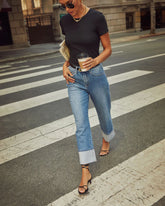 Ashland Stretch Super High Rise Straight Jeans