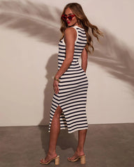 Americas Sweetheart Striped Maxi Dress