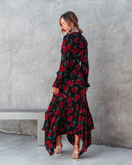 Fall In Love So Easily Floral Maxi Dress