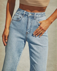 Harden Stretch Super High Rise Straight Jeans