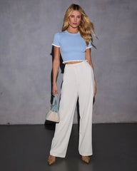 Arie Ribbed Crop Top