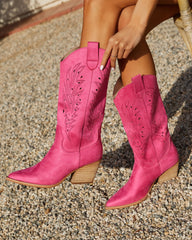 Arnell Laser Cut Western Boot