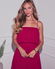 Geradine Tiered High Low Mini Dress