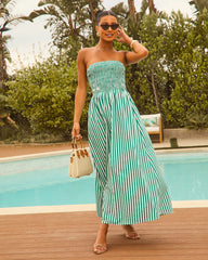 Forever Summer Striped Maxi Dress
