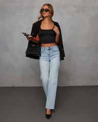 Clean Slate Super Stretch Straight Leg Jeans