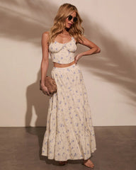 Garden Gate Floral Corset Top