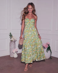 Hidden Paradise Floral Tiered Maxi Dress