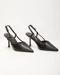 Isabel Pointed Toe Slingback Heels