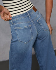 Coletti Super Stretch Wide Leg Jeans