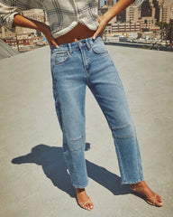 Free Cove Super Stretch High Rise Barrel Jeans