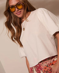 Delphi Poplin Short Sleeve Top