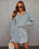 In Your Dreams Denim Mini Dress